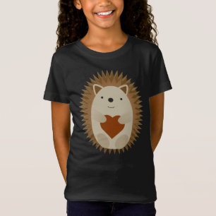 Adorable Cartoon Igel Holen eines Herzens T-Shirt