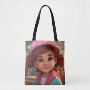 "Adorable Cartoon Little Girl"