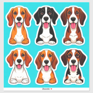 Adorable Cartoon Niedliche Hundaufkleber Aufkleber