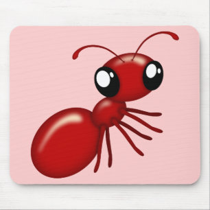 Adorable Cartoon Red Ant Mousemats Mousepad