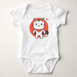 Adorable Cat Baby Bodysuit - Niedliches Kittendesi Strampler
