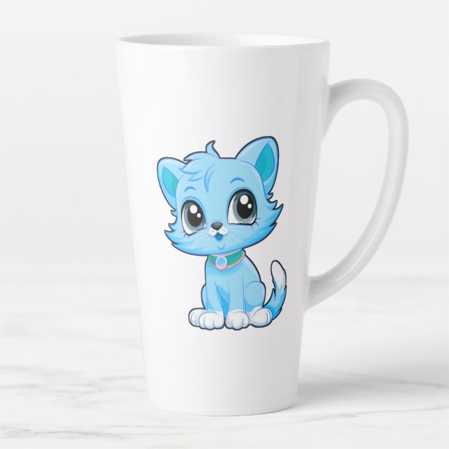 Adorable Cat Cartoon Milchtasse (Rechts)