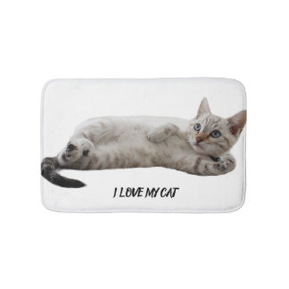 Adorable Cat Design Bath Mat Badematte