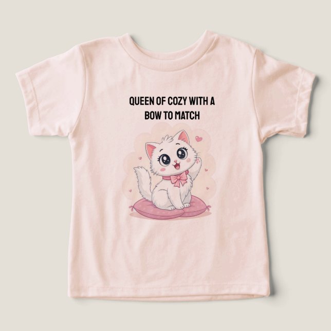 Adorable Cat Graphic Tee for Kids & Animal Lovers (Design Vorderseite)
