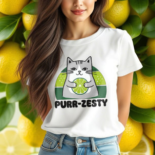 Adorable Cat Holding Limon Tri-Blend Shirt