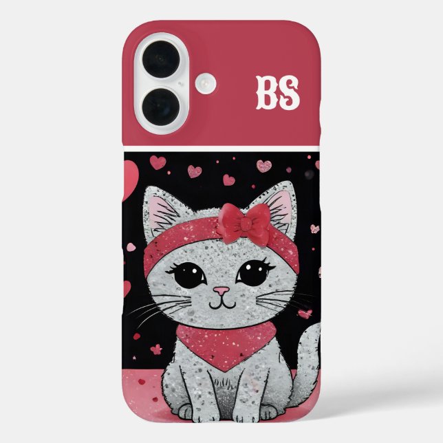 Adorable Cat in Disguise - Purfekt Valentingenuss Case-Mate iPhone Hülle (Rückseite)
