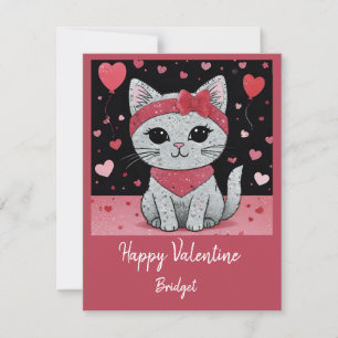 Adorable Cat in Disguise - Purfekt Valentingenuss Feiertagskarte