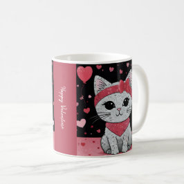 Adorable Cat in Disguise - Purfekt Valentingenuss Kaffeetasse