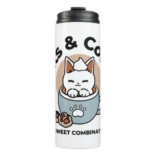 Adorable Cat in Tasse Holiday Design - Katze & Kak