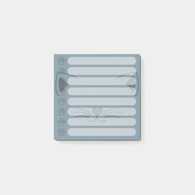 Adorable Cat Personalisiert Post-it-Notizen Post-it Klebezettel (Vorderseite)