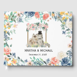 Adorable Cat Themed Wedding Gästebuch