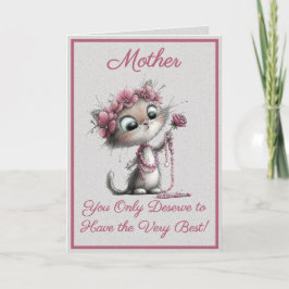 Adorable Cats Best Mother's Day Greeting Card Karte