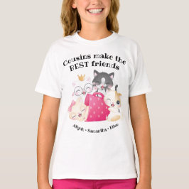 Adorable Cats Cousin machen die besten Freunde zu T-Shirt