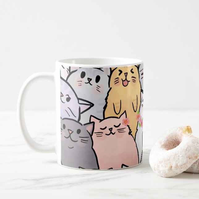 Adorable Cats Tasse (Mit Donut)