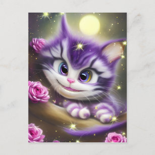 Adorable Cheshire Kitten Postkarte