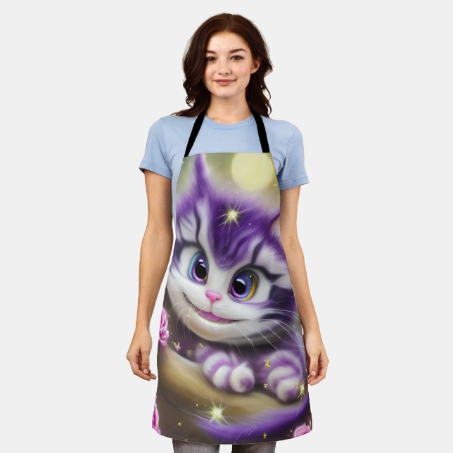 Adorable Cheshire Kitten Schürze (Getragen)