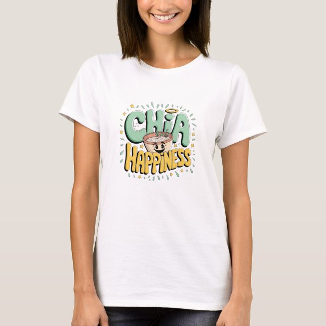 Adorable Chia Pudding Graphics für gesunde Fans T-Shirt (Vorderseite)