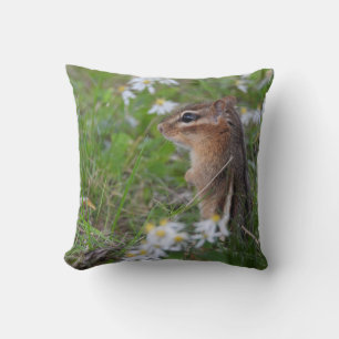 Adorable Chipmunk in Blume Kissen