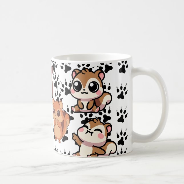 Adorable Chipmunk-Tasse - Niedlich & gemütlich Des Kaffeetasse (Rechts)