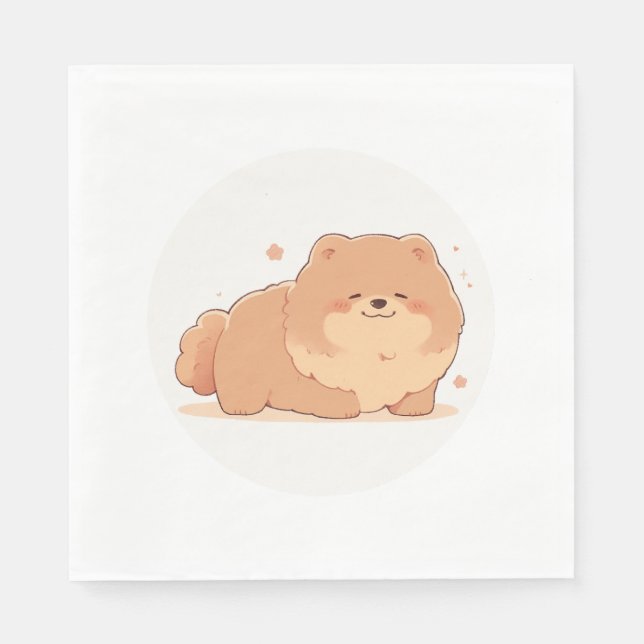 Adorable Chow Chow Classic T - Shirt (10) Serviette (Vorderseite)