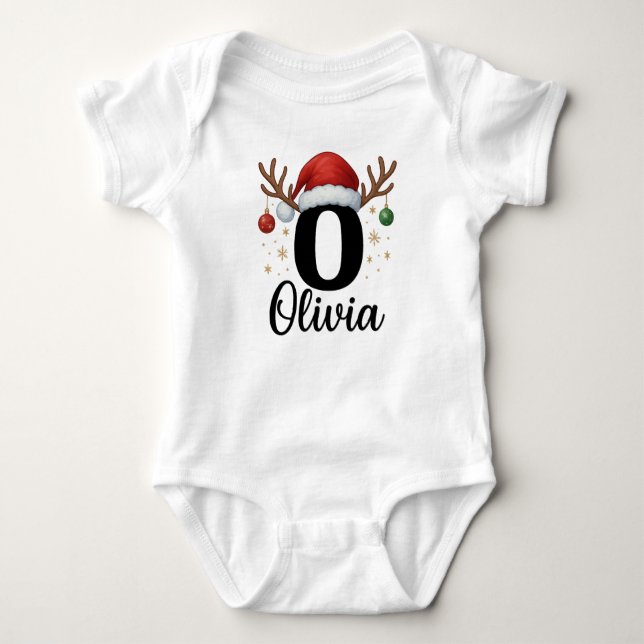 Adorable Christmas Baby Clothes Baby Strampler (Vorderseite)