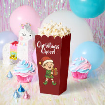 Adorable Christmas Elf with Gift Box