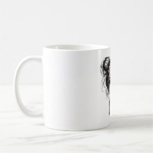Adorable Christmas Girl mit Pout - Niedliches Gesc Kaffeetasse