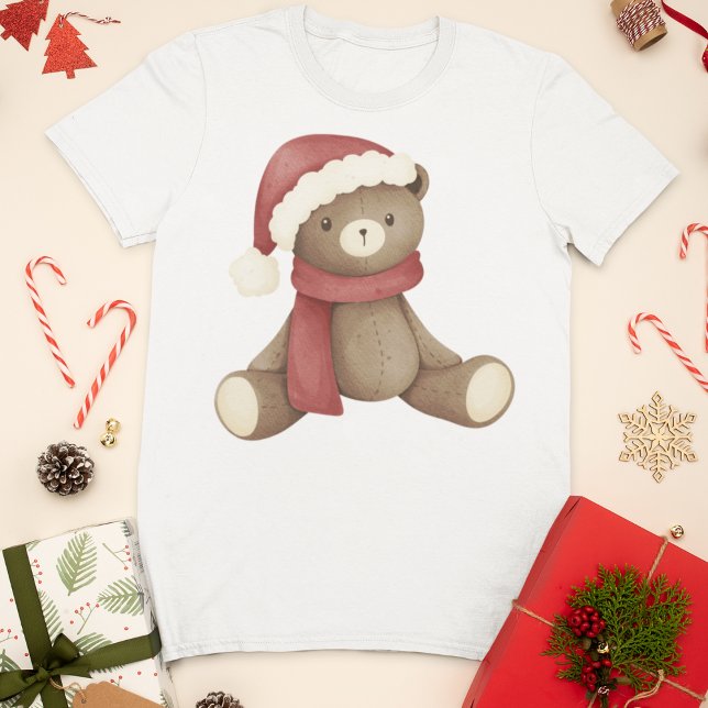 Adorable Christmas Teddy Bär T-Shirt (Von Creator hochgeladen)