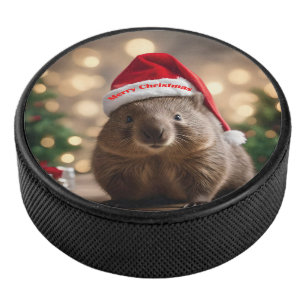 Adorable Christmas Wombat, Eishockey Puck
