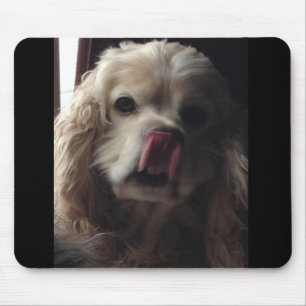 ADORABLE COCKER SPANIEL SENDET KISS MOUSEPAD