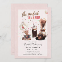 Adorable Coffee Pot Baby Dusche Brunch Einladung