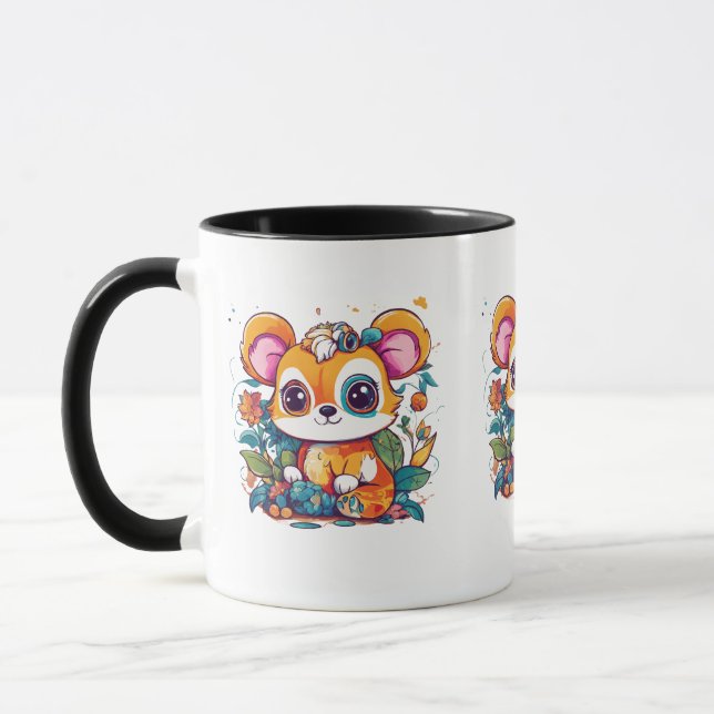 Adorable Combo Tasse - 11 oz mit Süße Tier (Links)