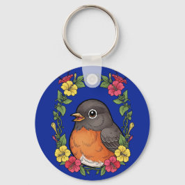 Adorable Connecticut Bird With Mirabilis Schlüsselanhänger