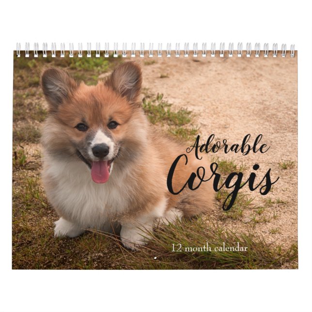 Adorable Corgi Dogs 2026 Kalender (Titelbild)
