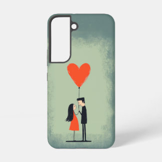 Adorable Couple Illustration Samsung Fall Galaxy Hülle