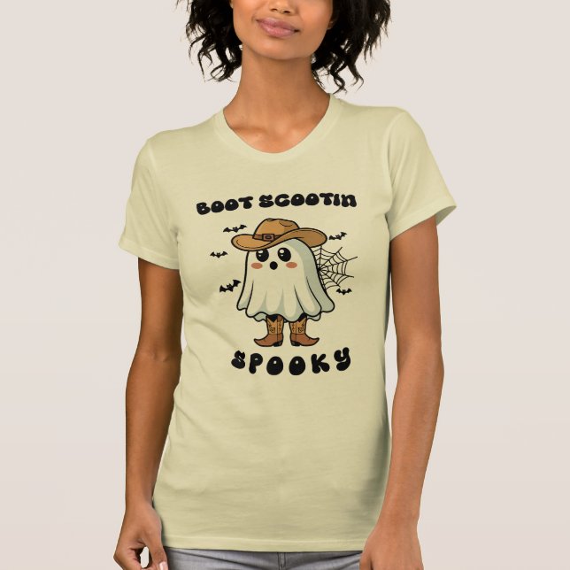 Adorable Cowboy Ghost Halloween T-Shirt (Vorderseite)