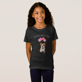 Adorable Cute Must-Have Pink Corgi Birthday Crew T-Shirt