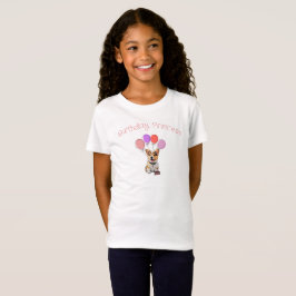 Adorable Cute Must-Have Pink Corgi Birthday Girl T-Shirt