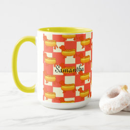 Adorable Dackel Hot Dog Tasse