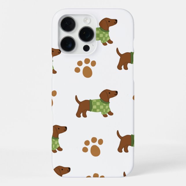 Adorable Dackel iPhone 16 pro max Fall Hülle (Rückseite)