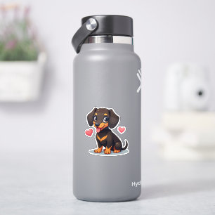 Adorable Dackel, Kawaii Süsse, Klein Aufkleber