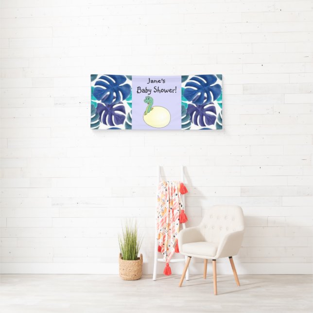 Adorable Dinosaur Baby Duschbanner Banner (Insitu)