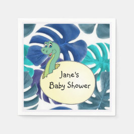 Adorable Dinosaur Babydusche Serviette