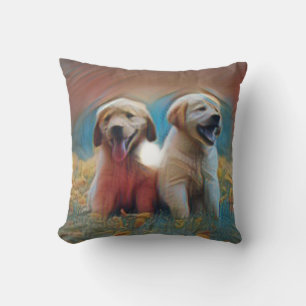 Adorable Dog Artwork Kissen