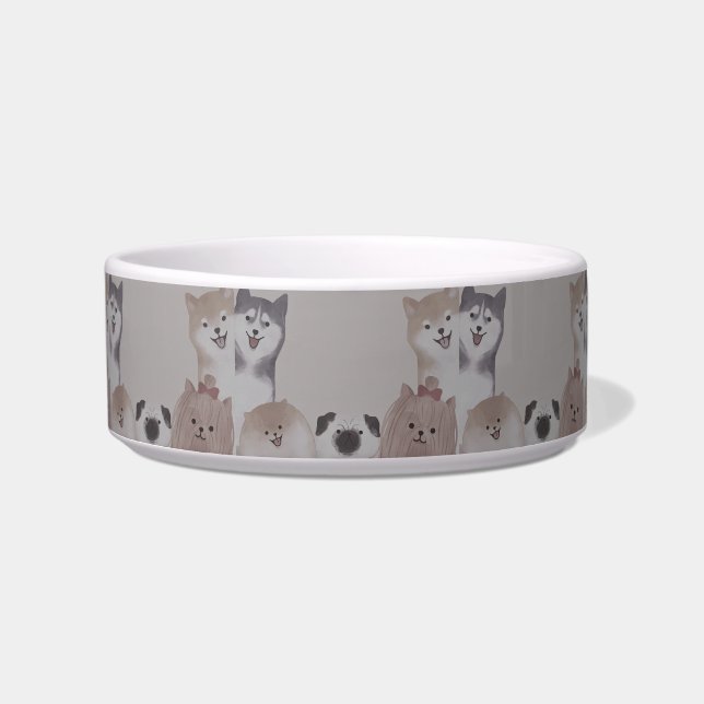 Adorable Dog Frame Design Napf (Vorderseite)