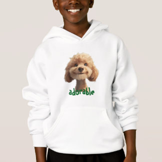 Adorable Dog Illustration Hoodie - Ideal für Haust