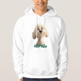 Adorable Dog Illustration Hoodie - Ideal für Haust