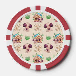 Adorable Dog Muster Pokerchips