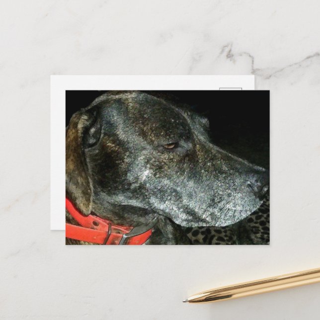 Adorable Dog Postkarte (Vorderseite/Rückseite Beispiel)
