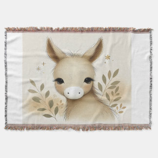 Adorable Donkey-Design Decke